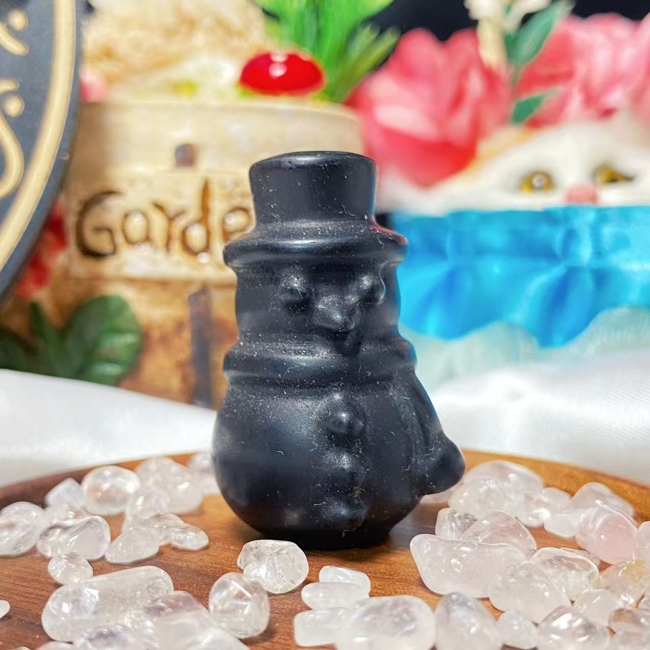 4cm snowman carvings