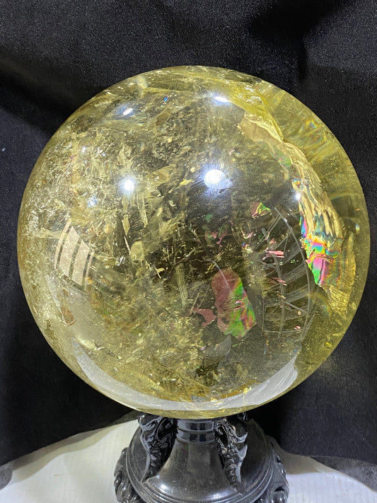 005-Hight quality Citrine quartz sphere