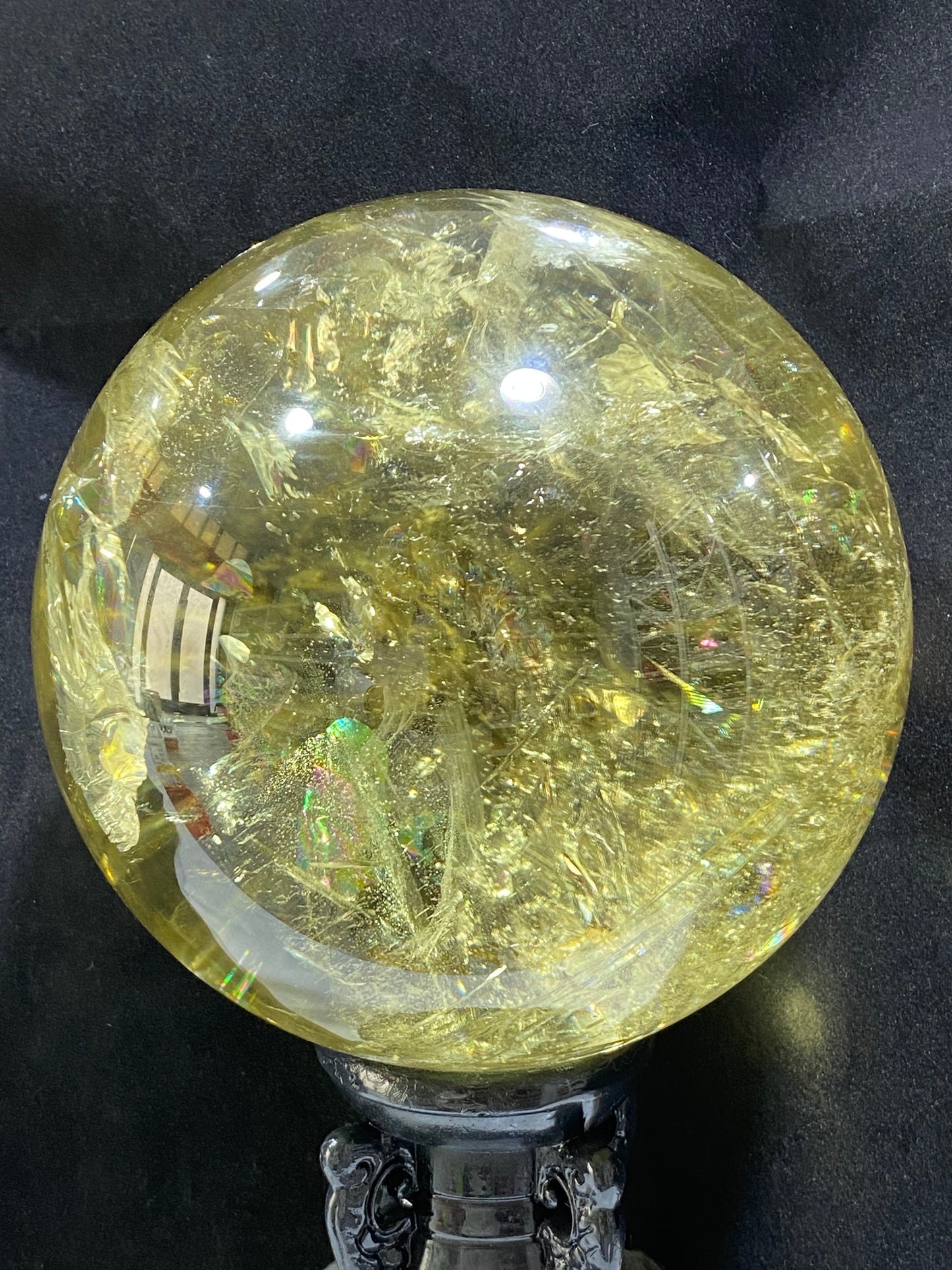 005-Hight quality Citrine quartz sphere