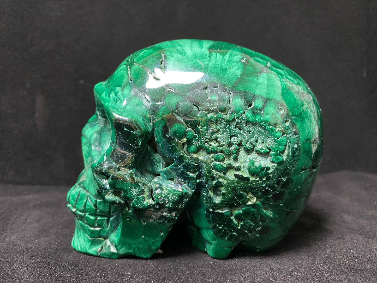 Malachite skull #1529