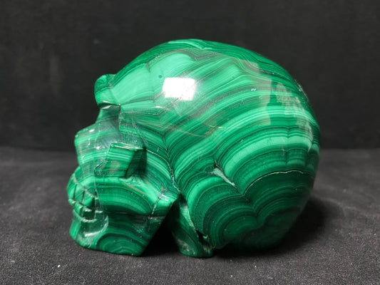 Malachite skull #0904