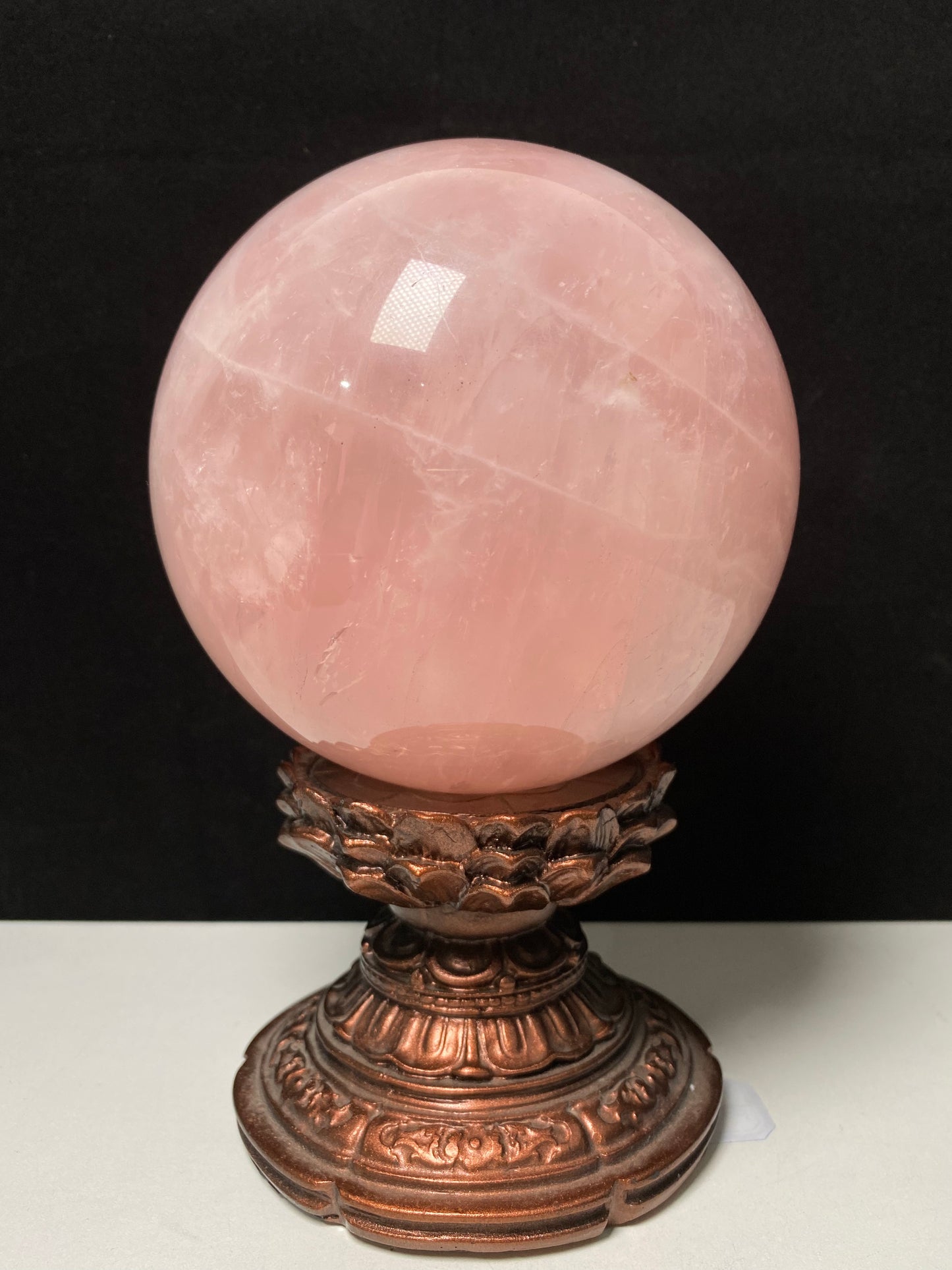 Rose quartz sphere