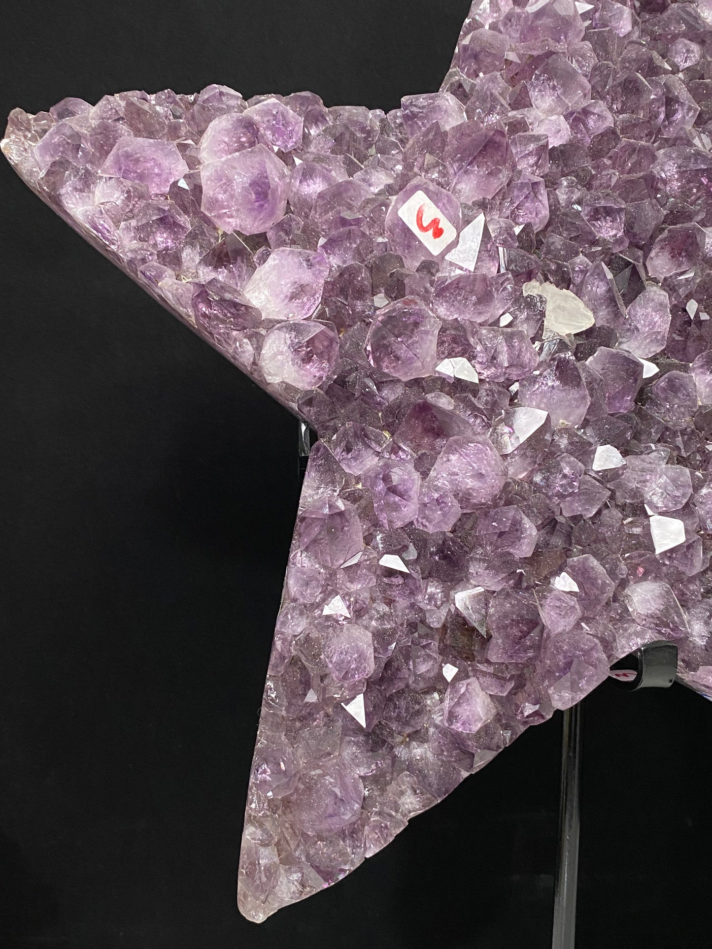 Amethyst clusters star with stand#4507