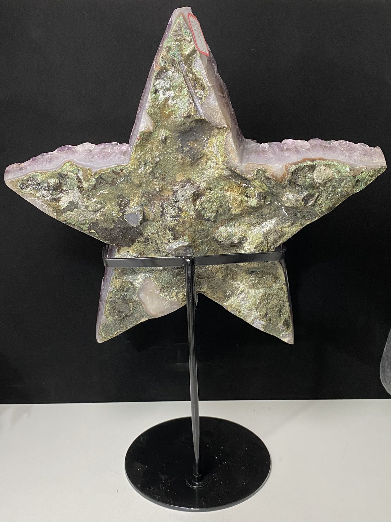 Amethyst clusters star with stand#4507