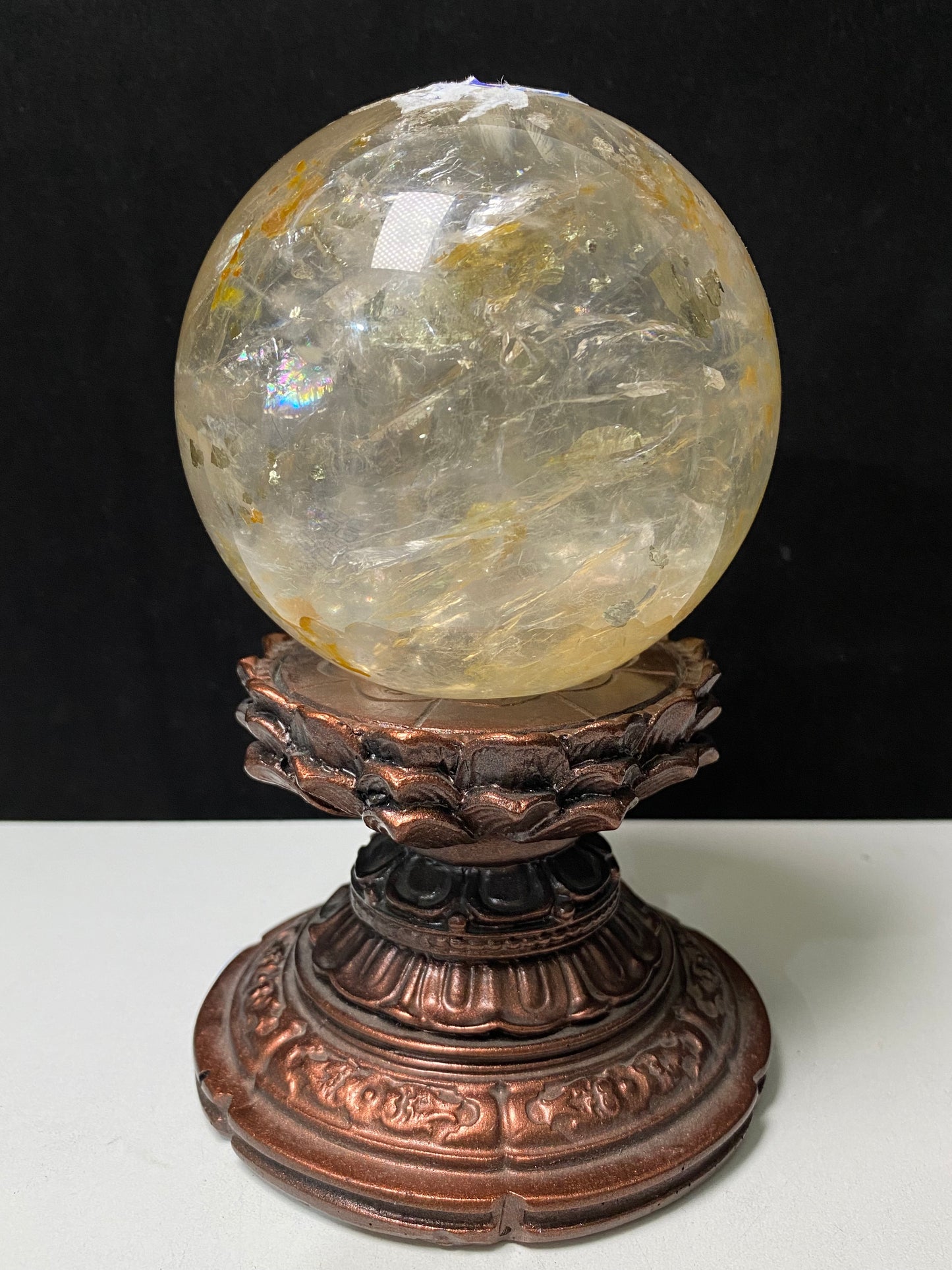 Pyrite in golden healer sphere