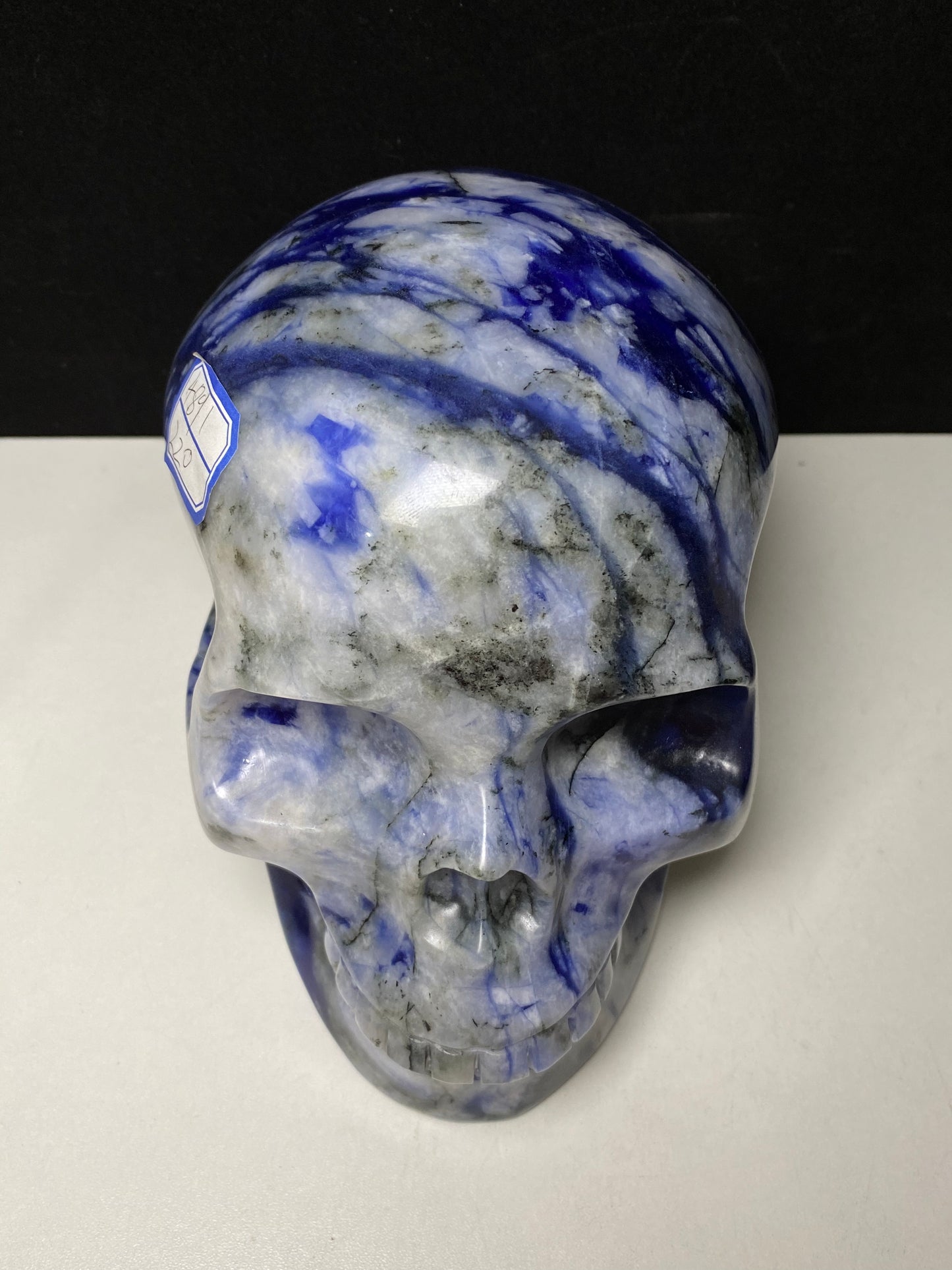 051-Dumortierite skull #4891