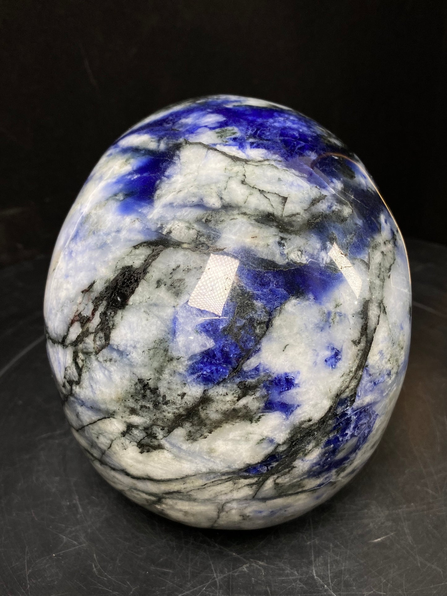 111-Dumortierite skull #3524