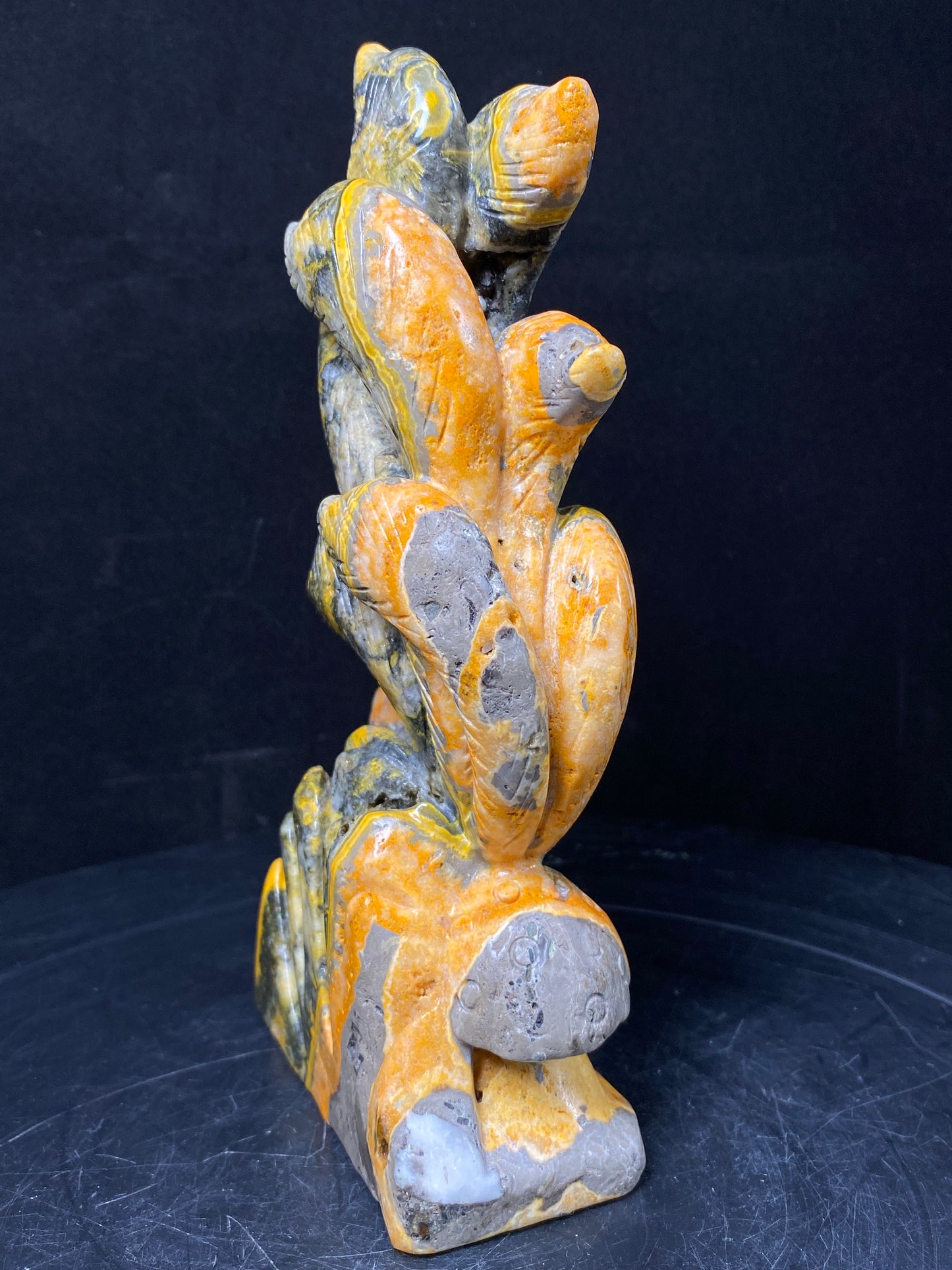130-Bumble bee jasper nine tails fox #1044
