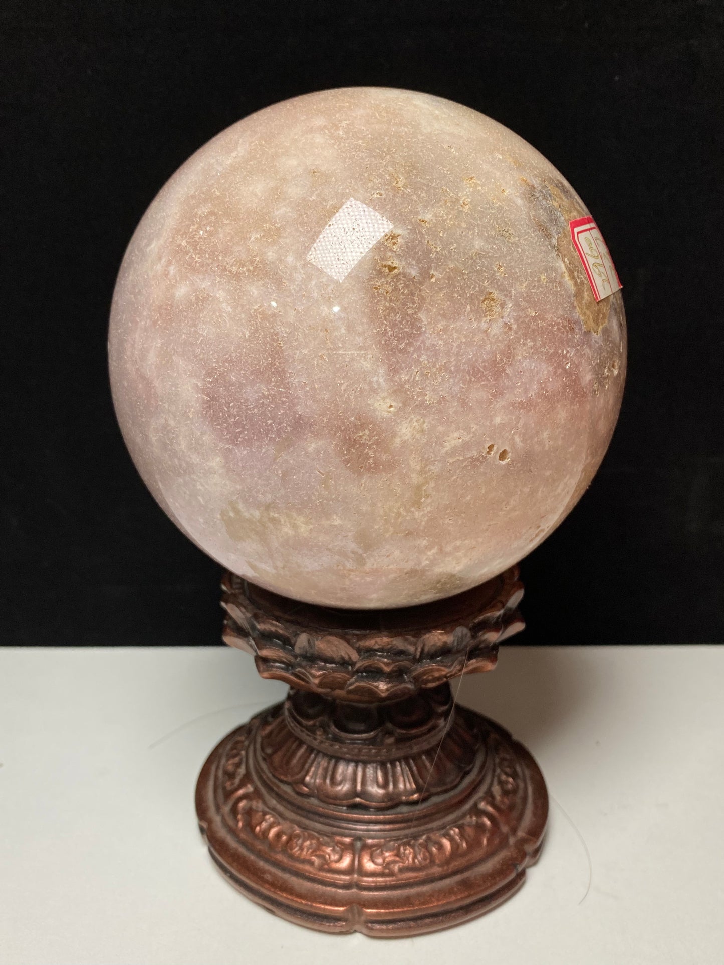 Pink amethyst sphere #2960