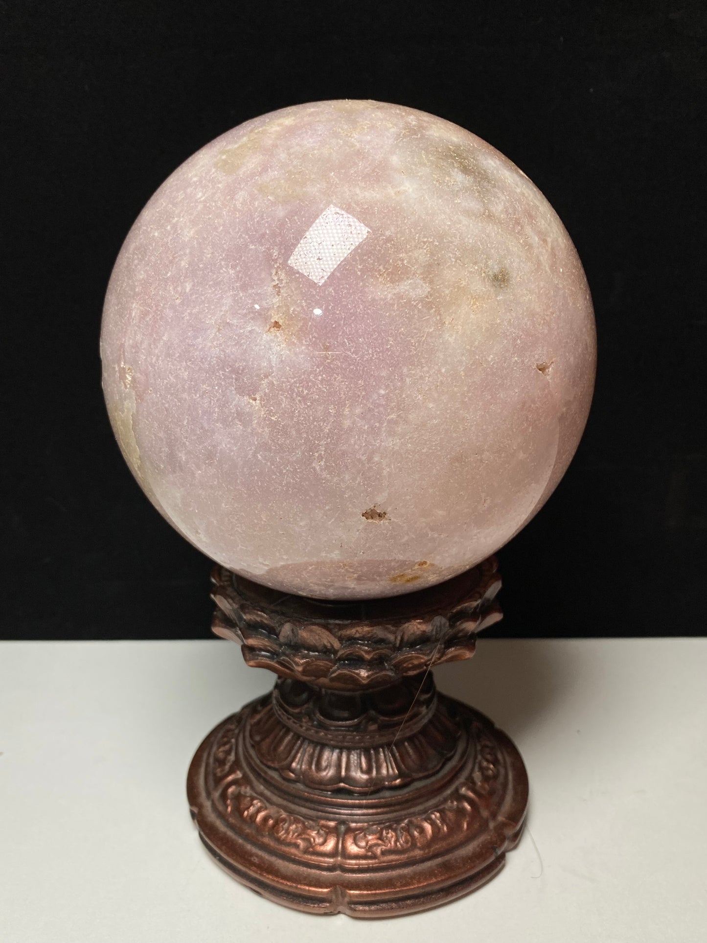 Pink amethyst sphere #2960