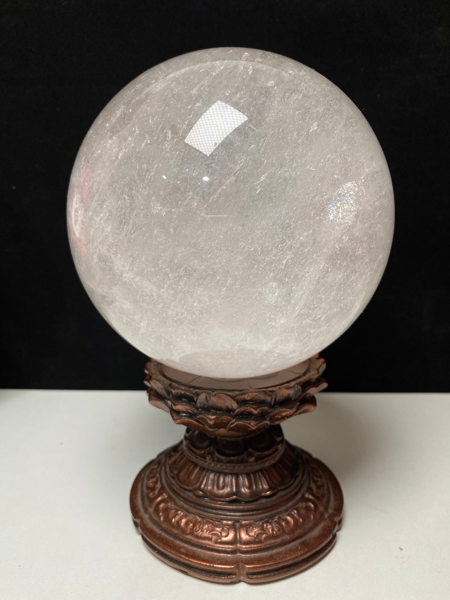 Clear quartz sphere #3724g
