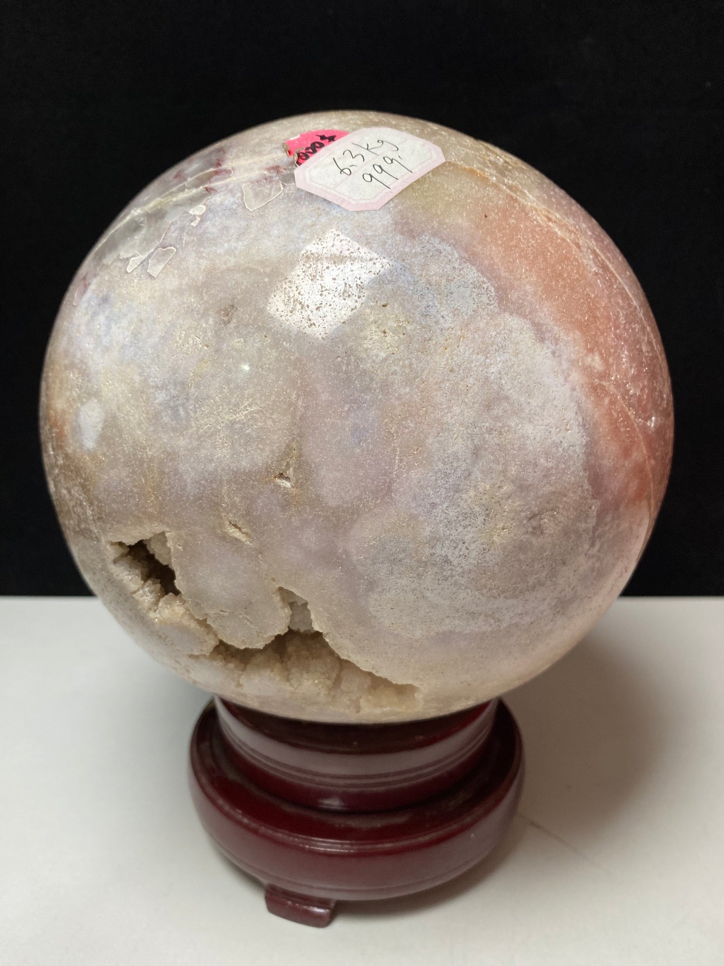 pink amethyst phere #6300