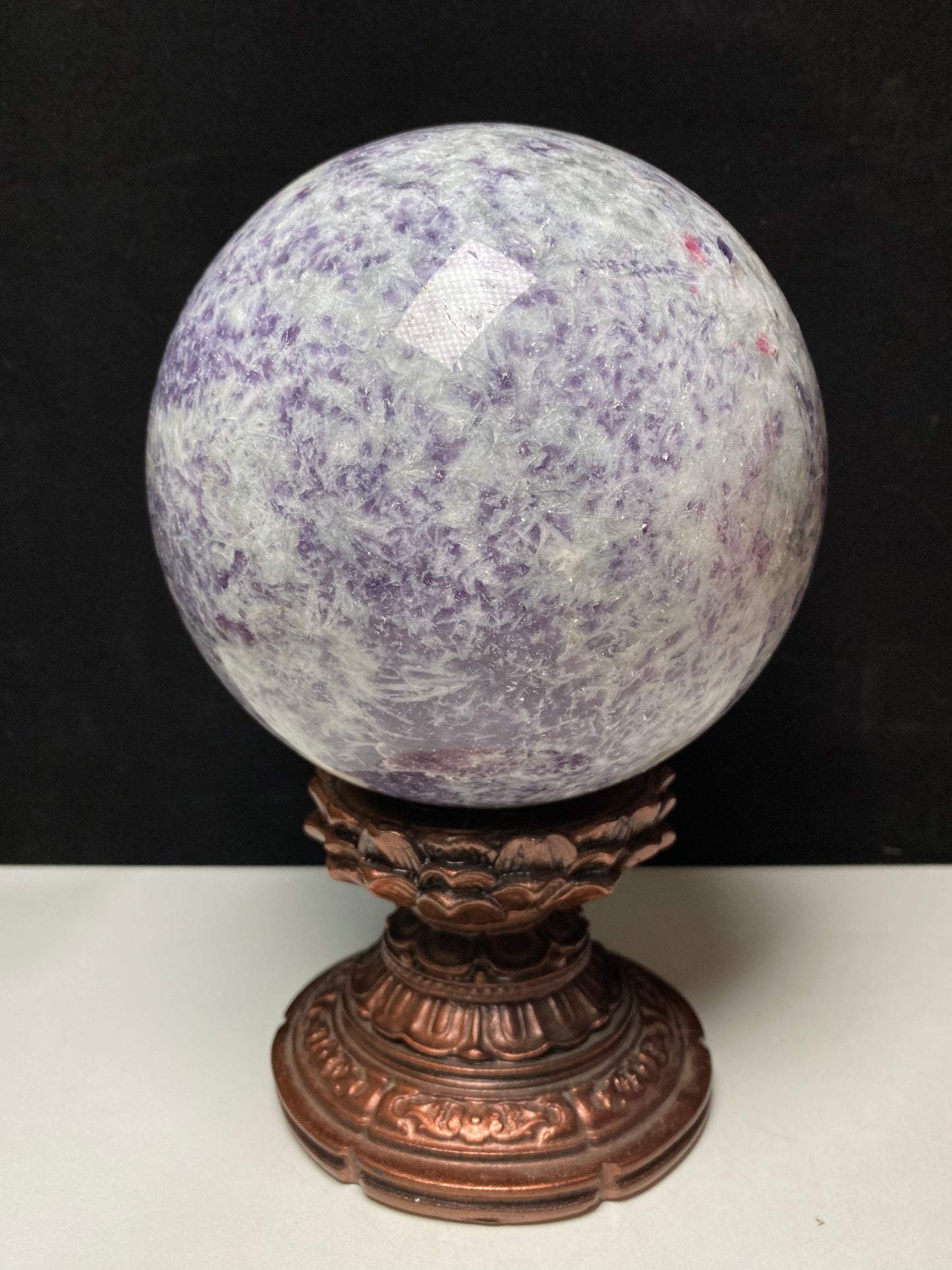 Unicorn stone sphere #4155