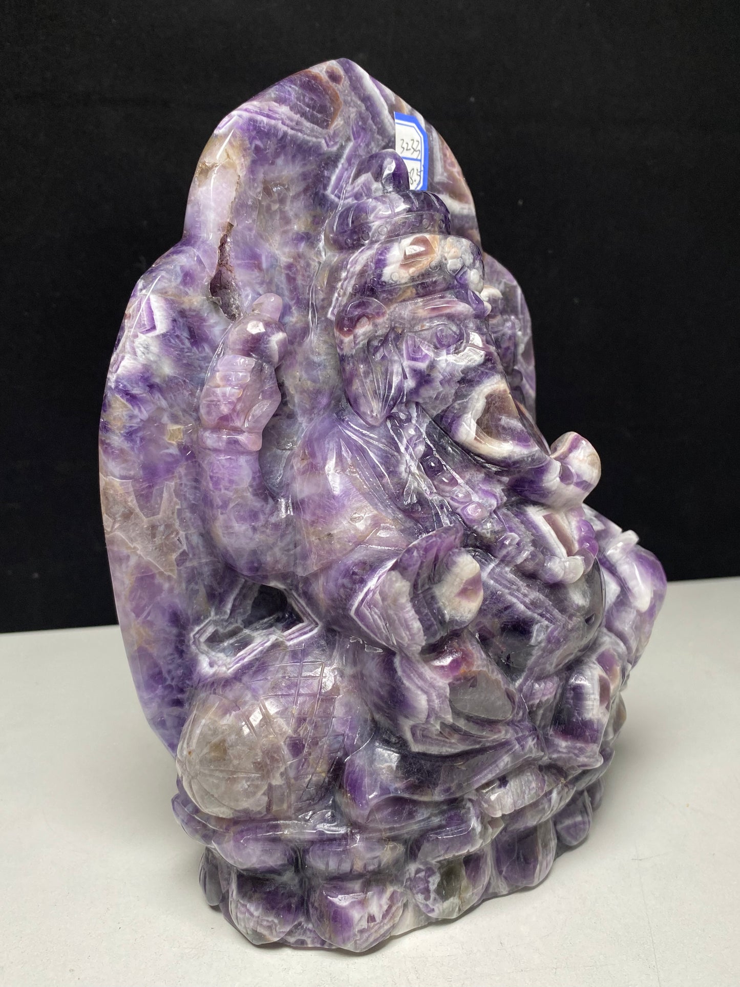 Dream amethyst Ganesha carving #3233