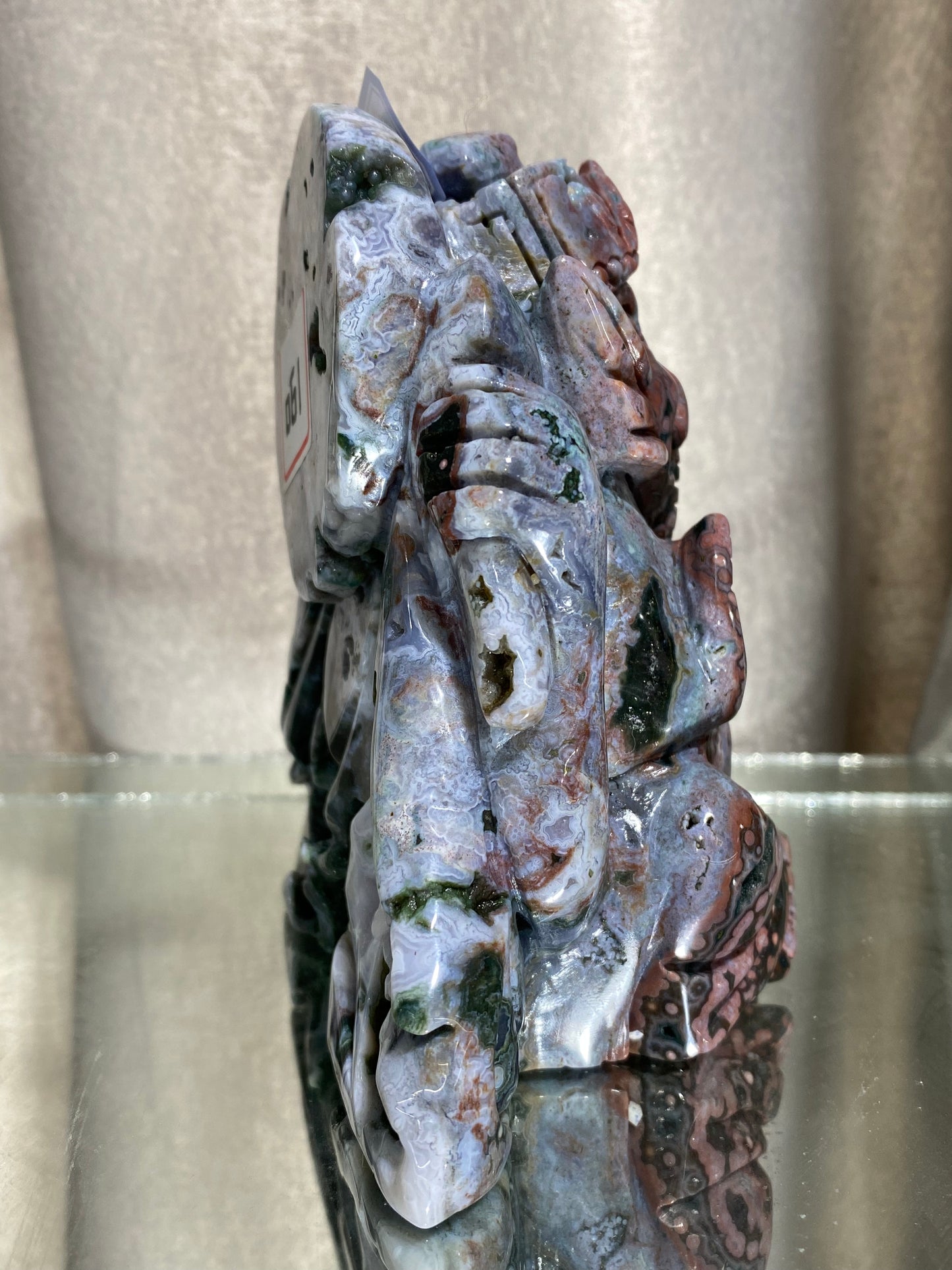 061-Ocean jasper Ganesha carving #1521