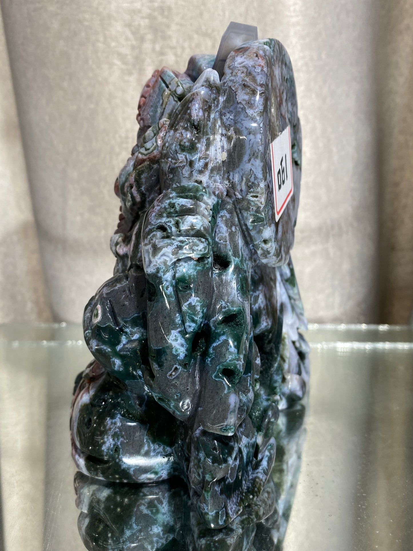 061-Ocean jasper Ganesha carving #1521