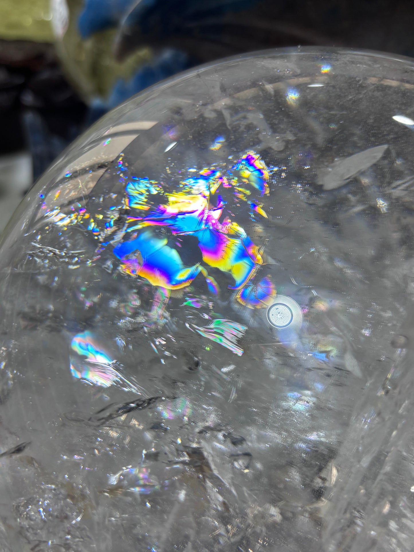 High quality clear quartz sphere