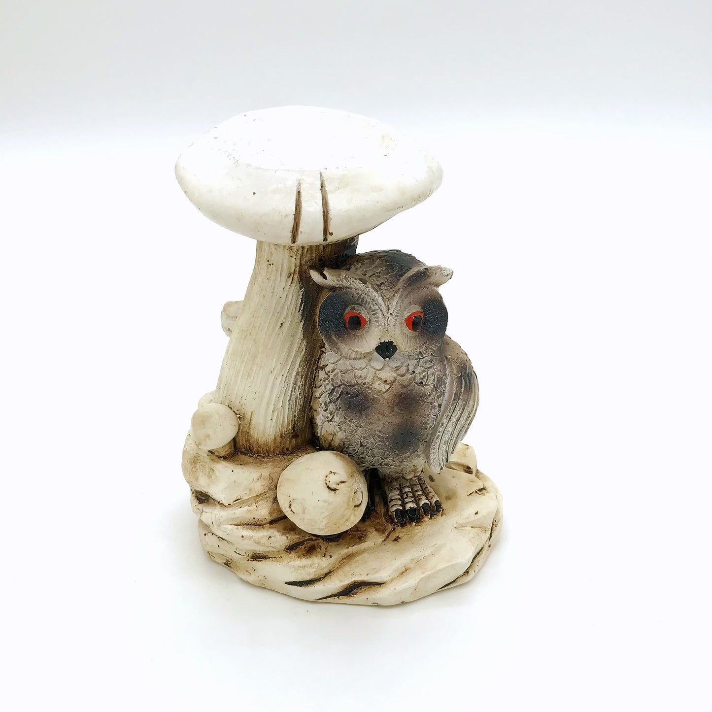 Resin Owl mushroom sphere stands