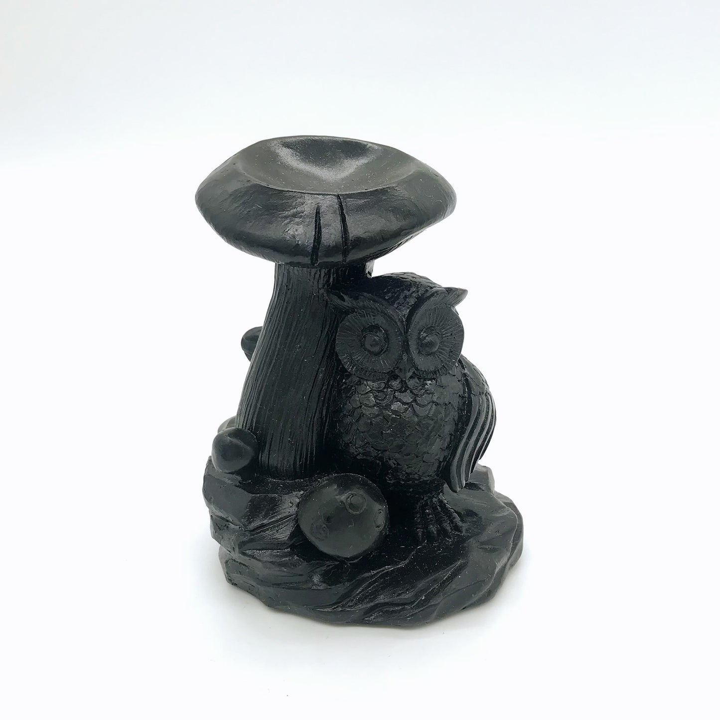 Resin Owl mushroom sphere stands