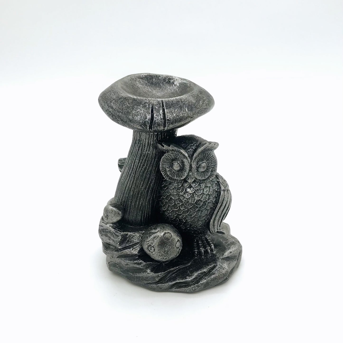 Resin Owl mushroom sphere stands