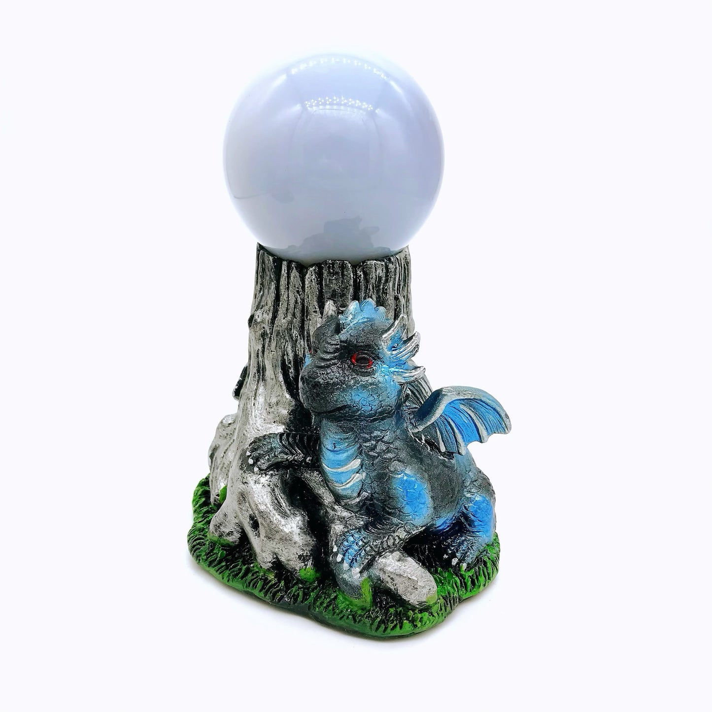 Crystal resin dragon sphere stands