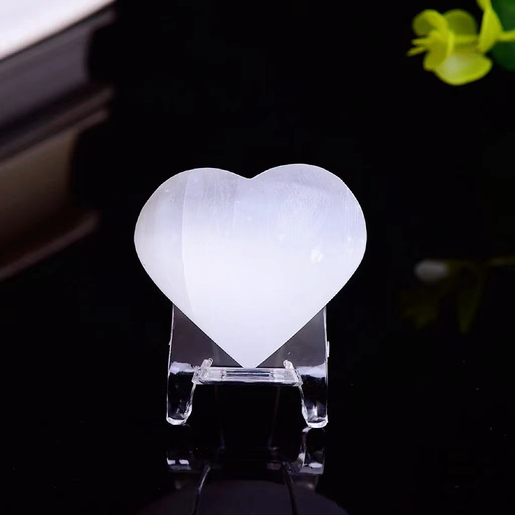 Selenite hearts