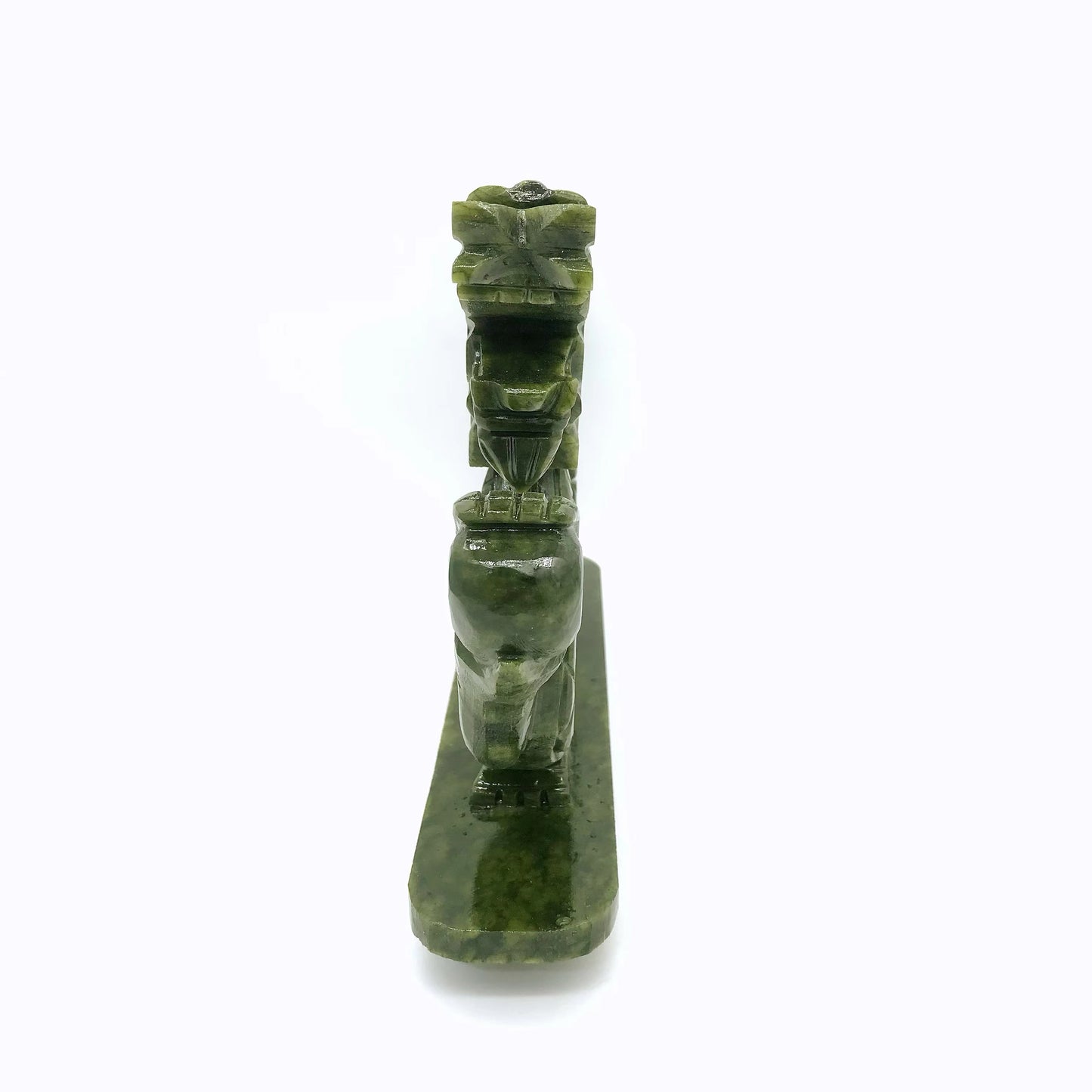 Green jade chinese dragon carving