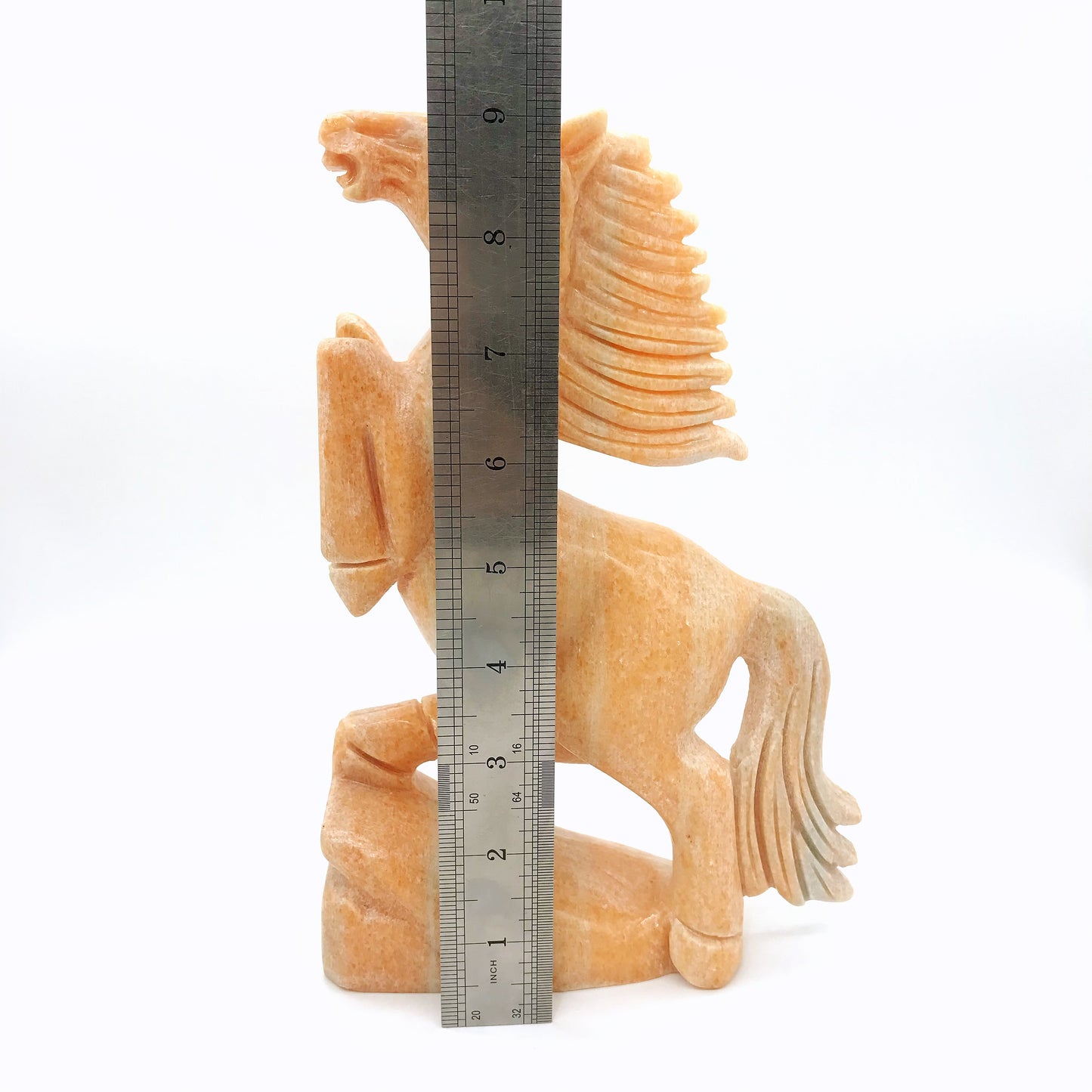 Sunstone horse carving