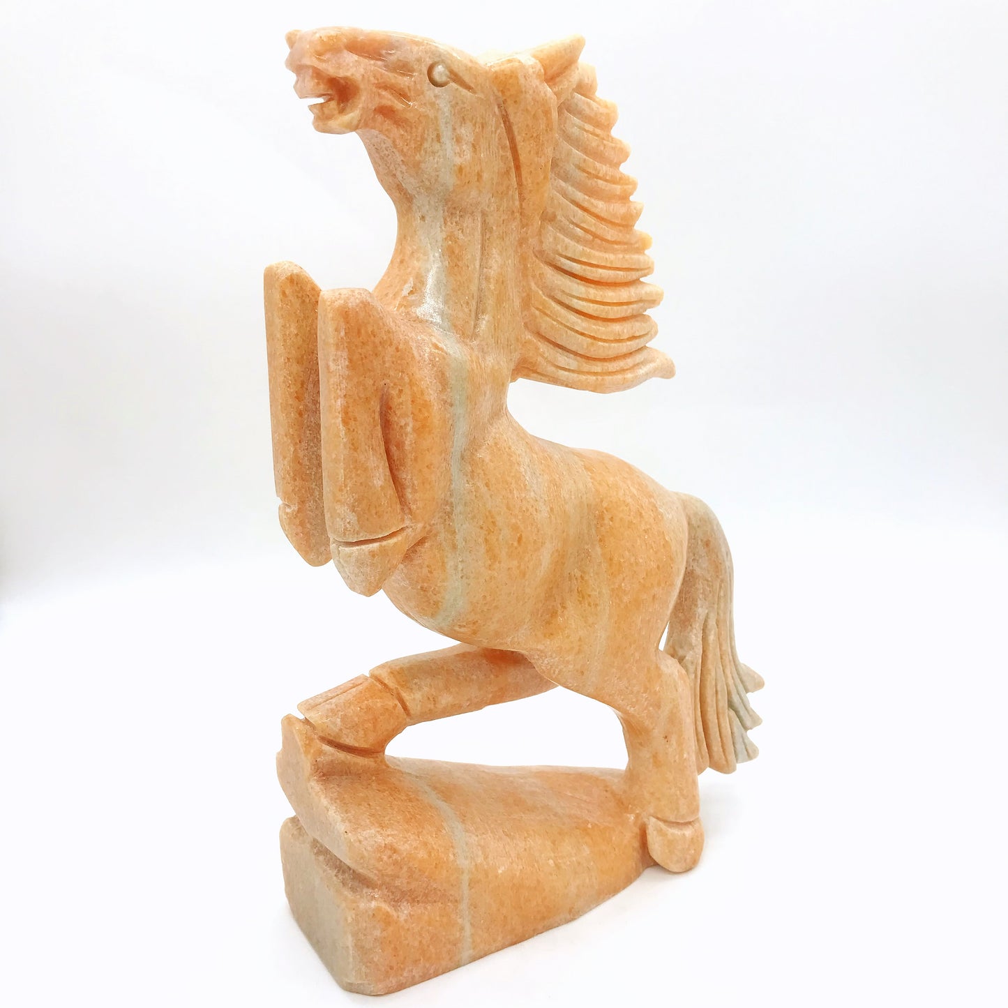 Sunstone horse carving