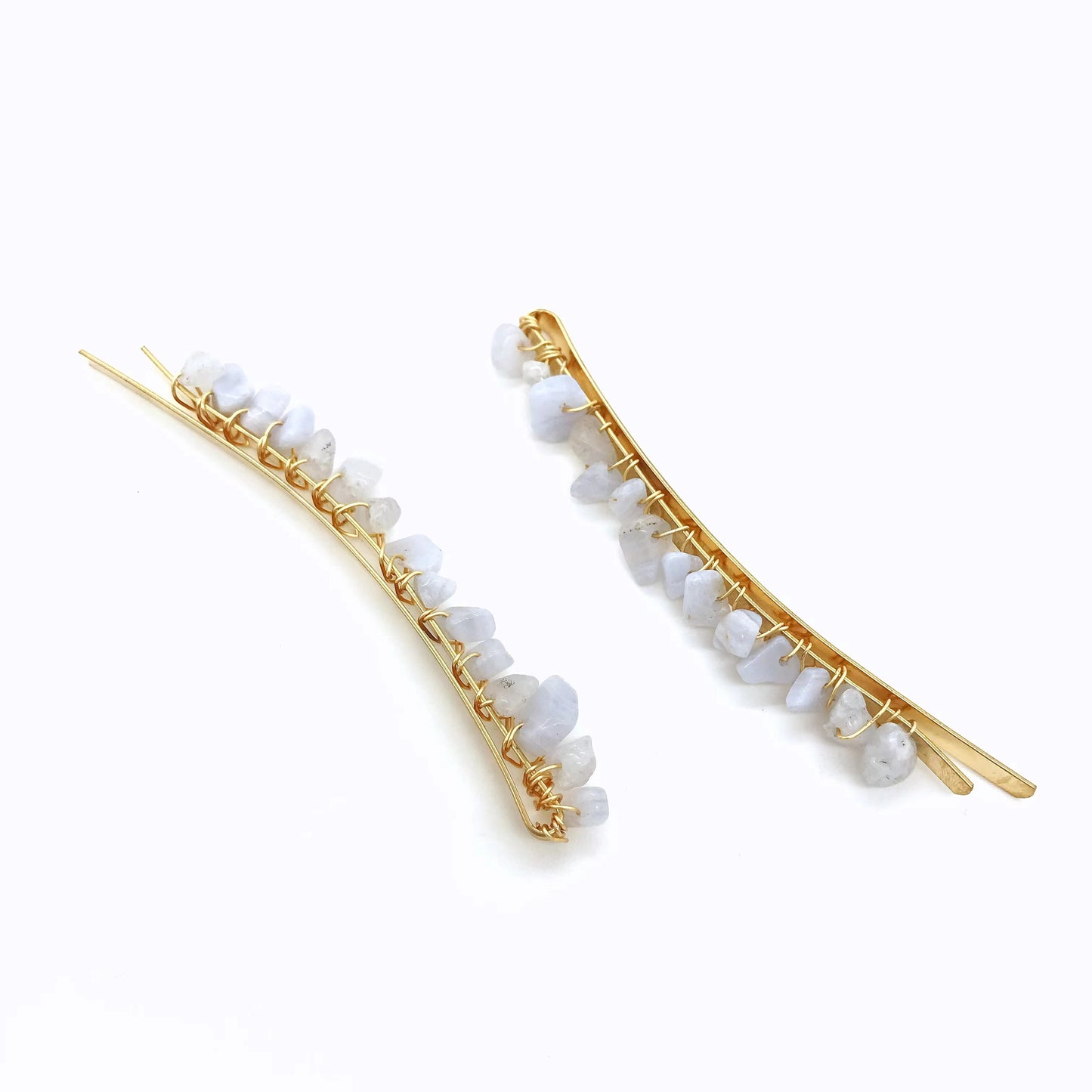 Crystal chips hair pin