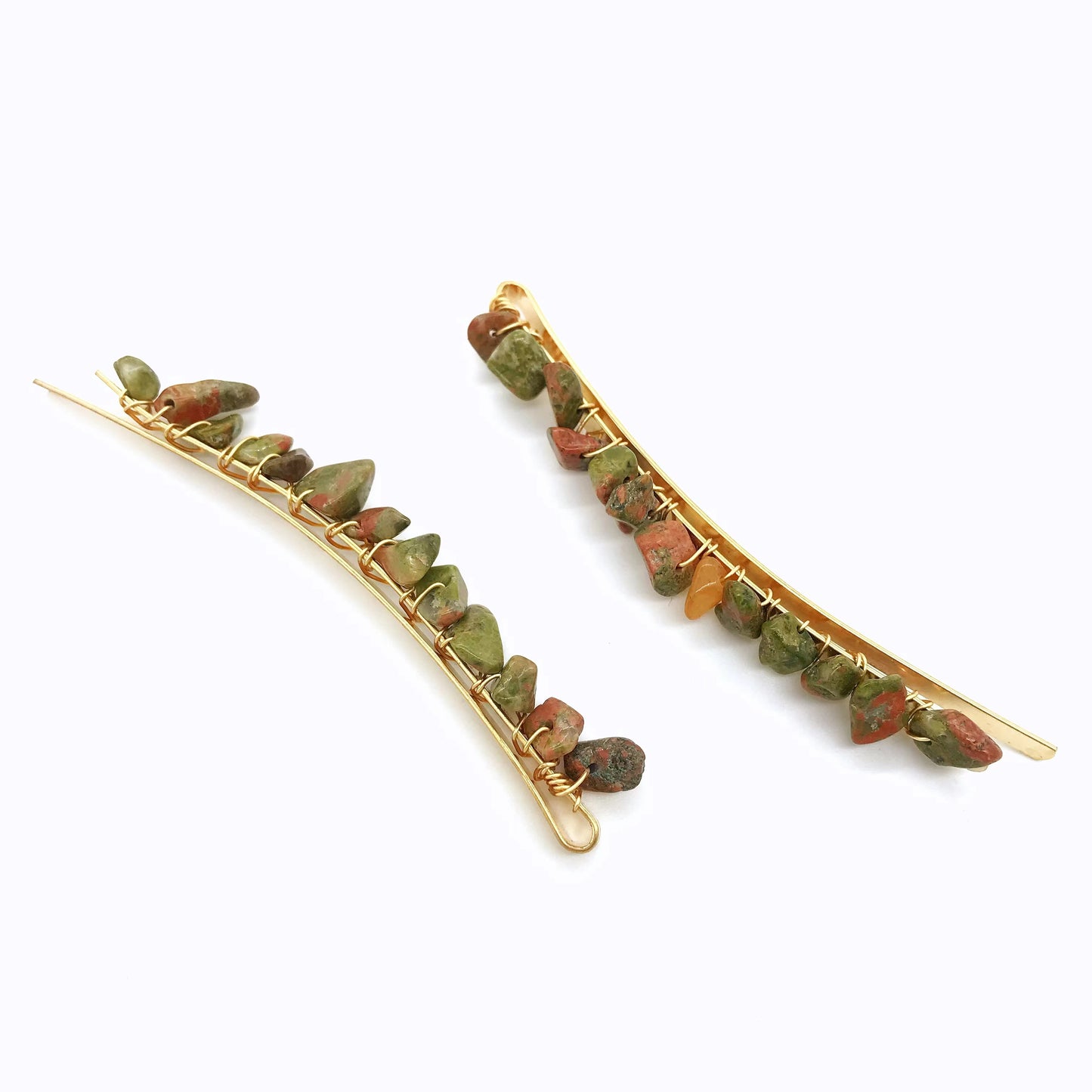 Crystal chips hair pin