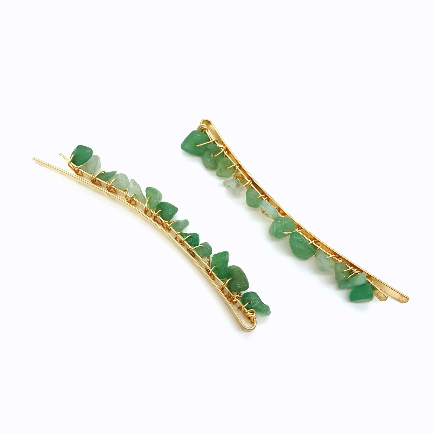 Crystal chips hair pin