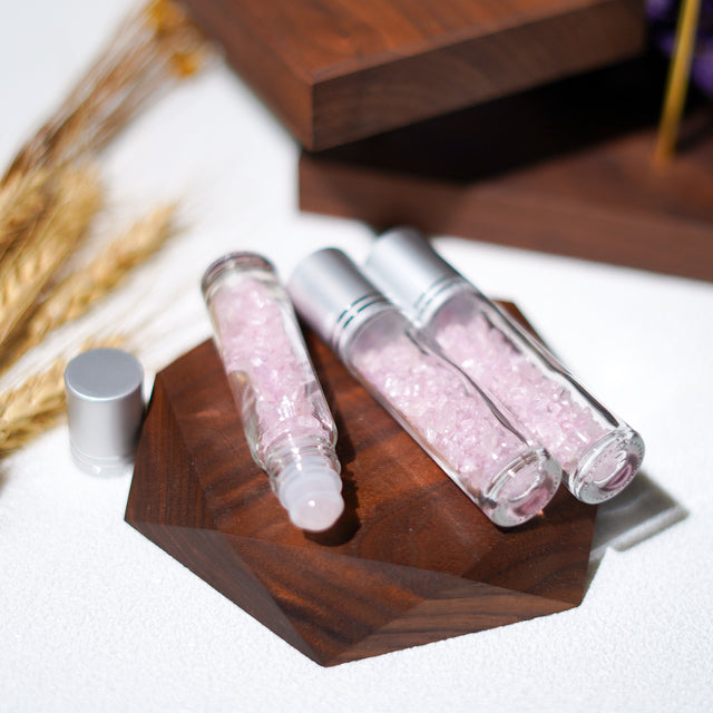 Crystal chips perfume bottle