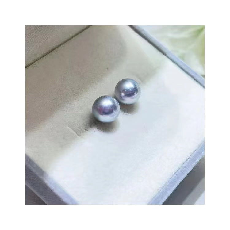 7-9mm Japanese akoya pearl earing G18K sea pearl earrings