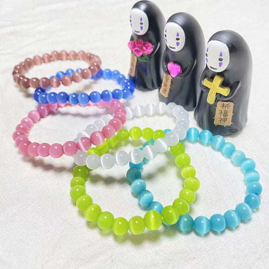 Crystal cat's eye bracelets