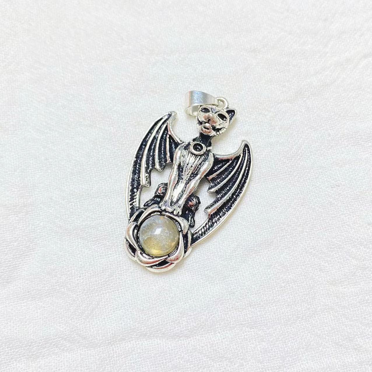 Copper gargoyle pendant