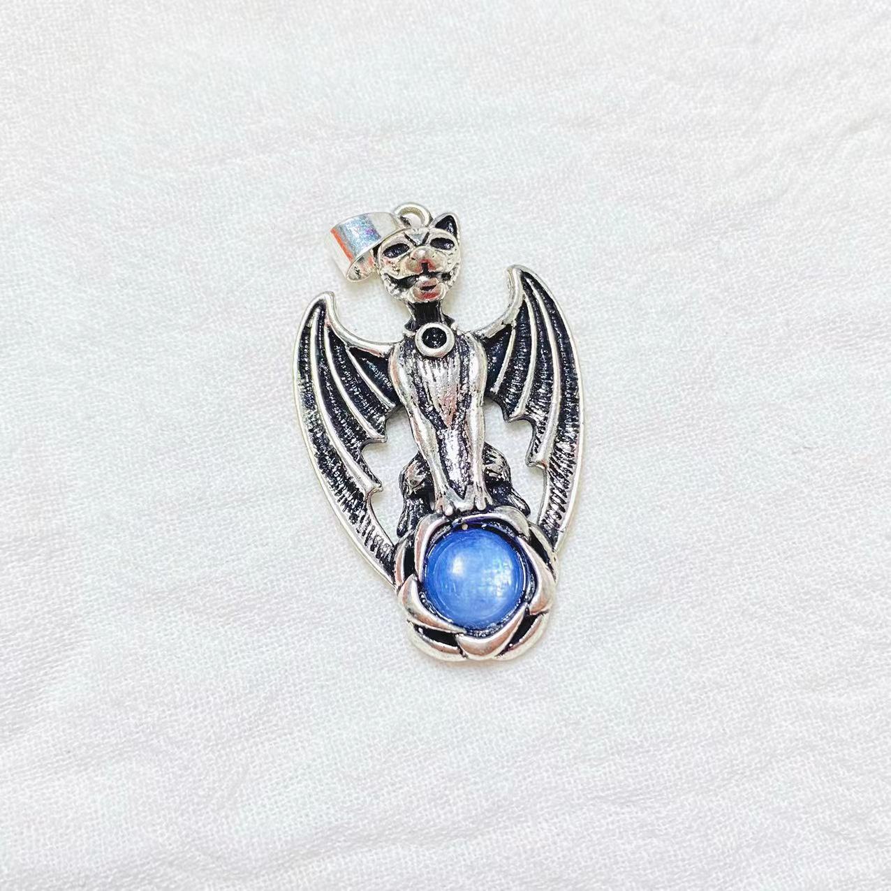 Copper gargoyle pendant