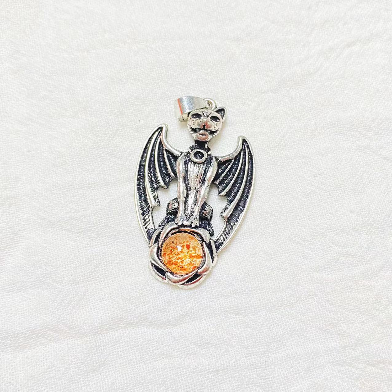 Copper gargoyle pendant