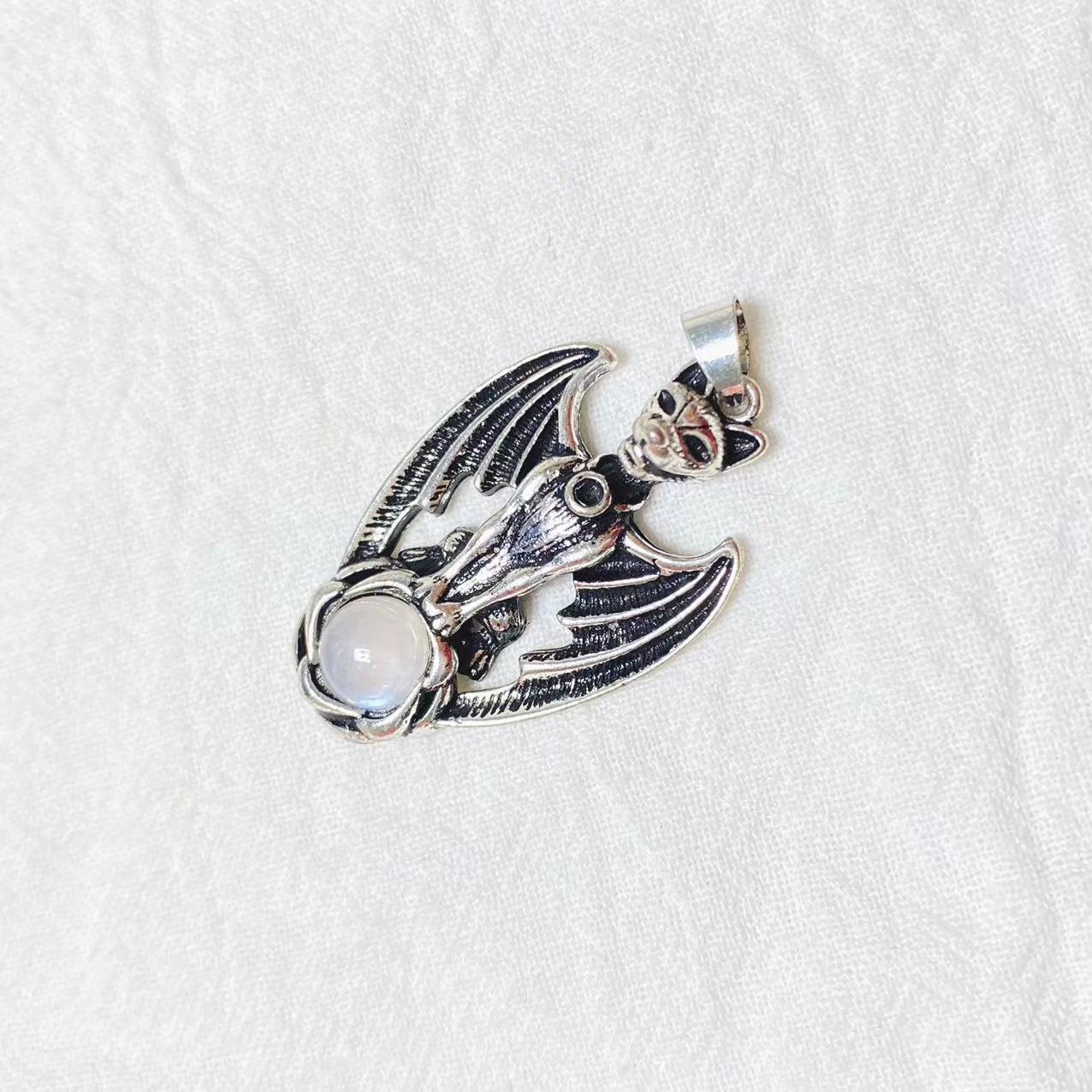Copper gargoyle pendant