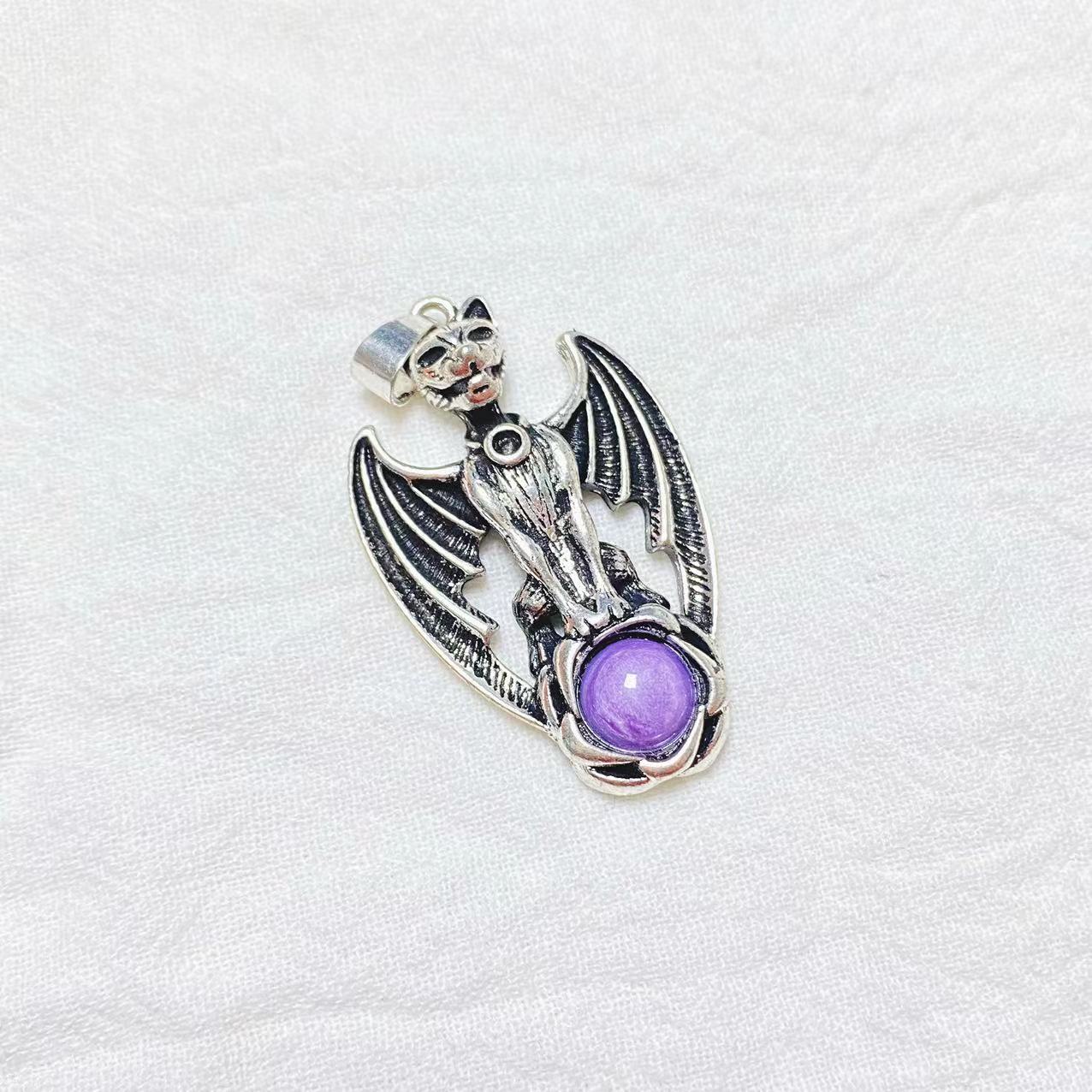Copper gargoyle pendant
