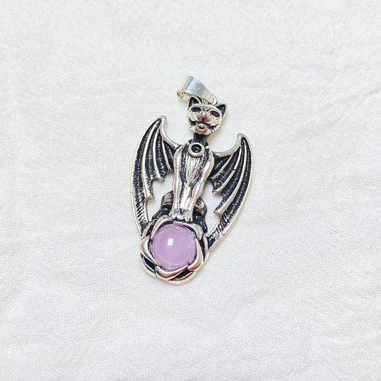Copper gargoyle pendant