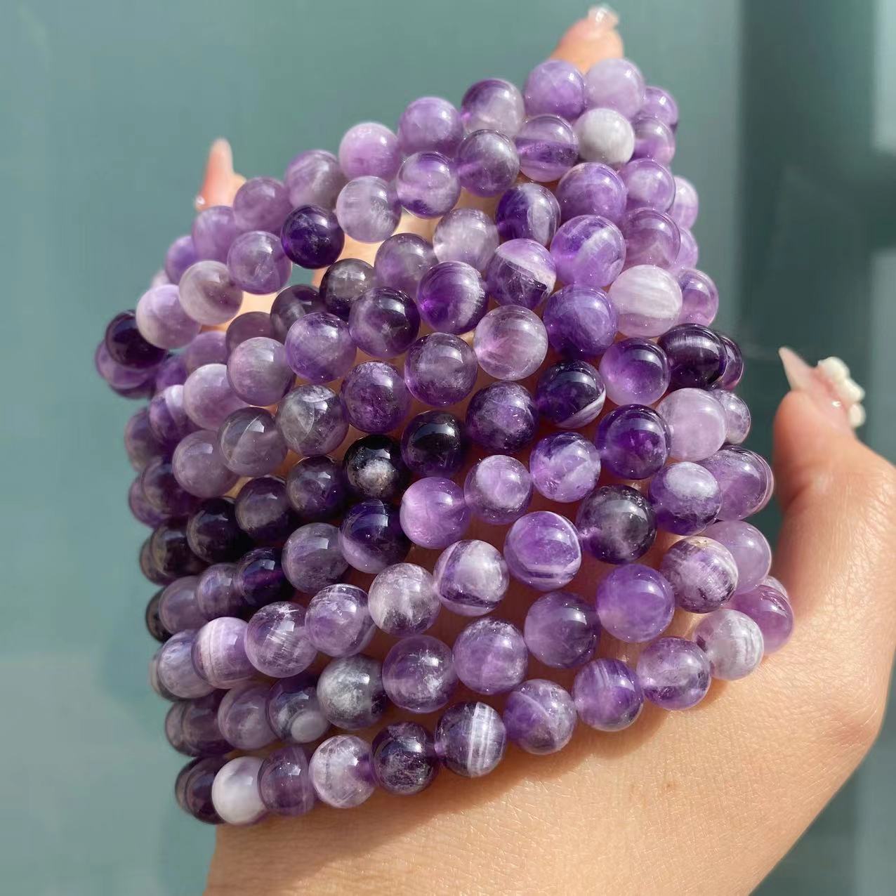 Crystal 8mm Dream Amethyst Bracelets
