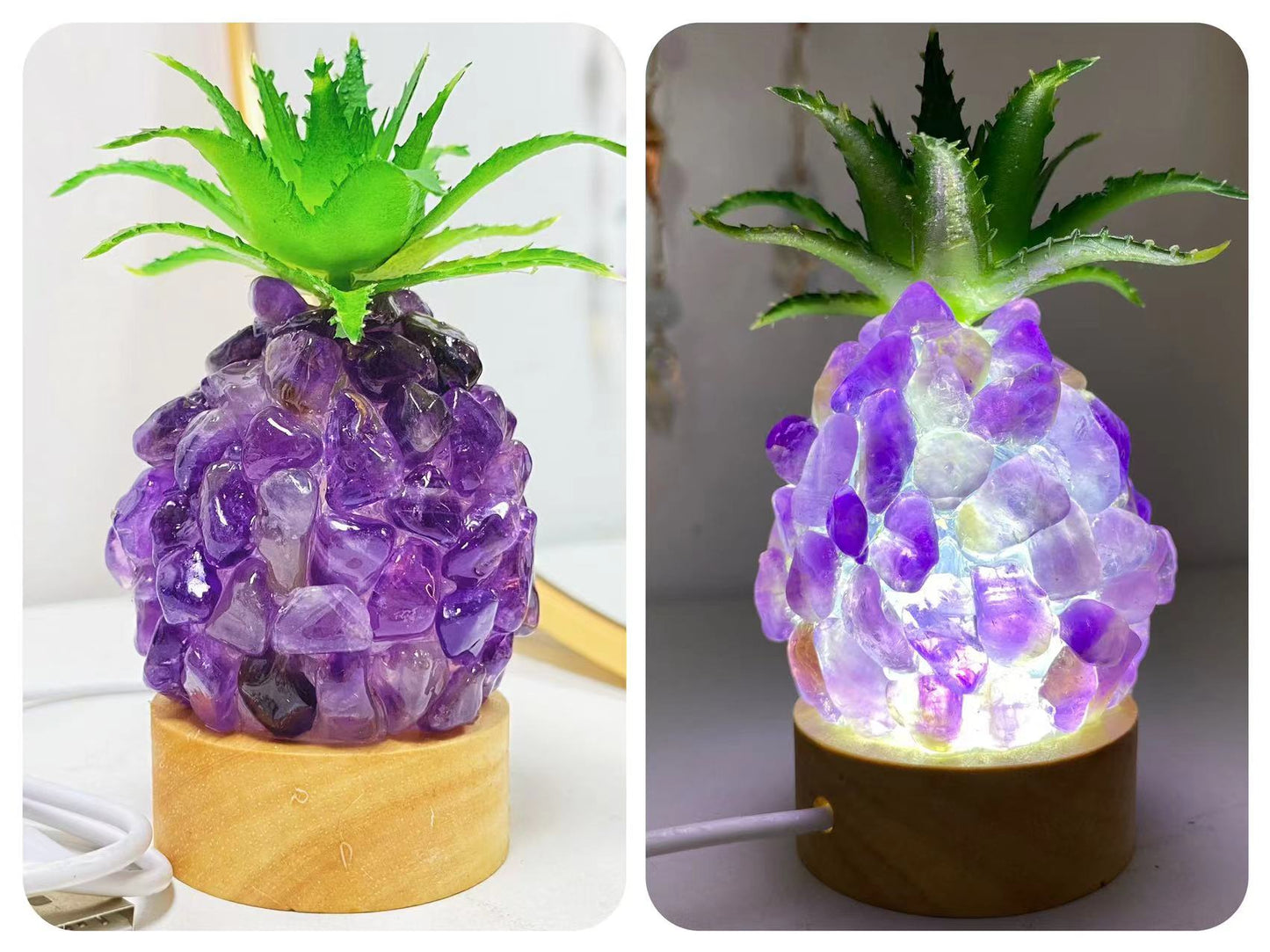 Crystal Chips Pineapple USB light