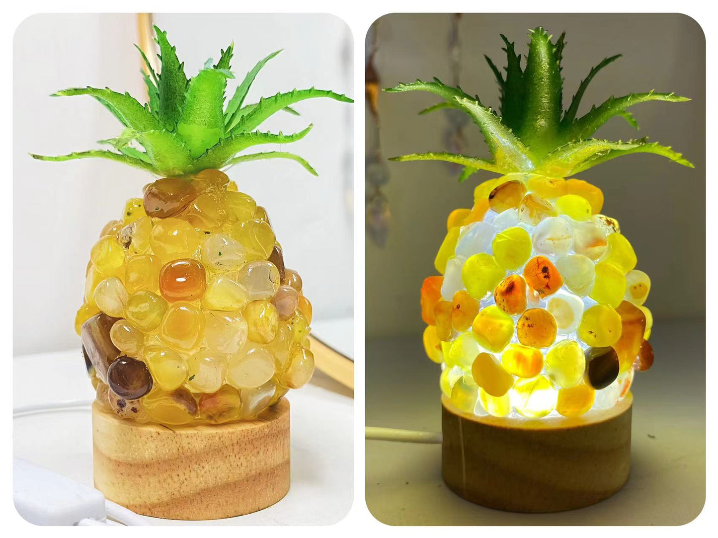 Crystal Chips Pineapple USB light