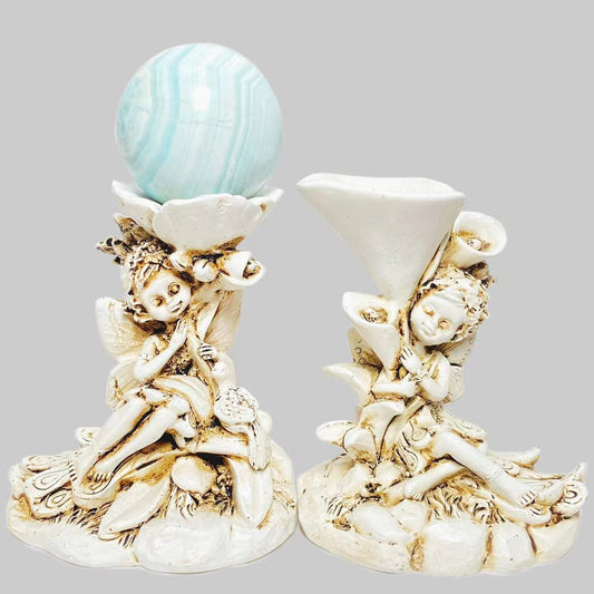 Resin fairy sphere stand