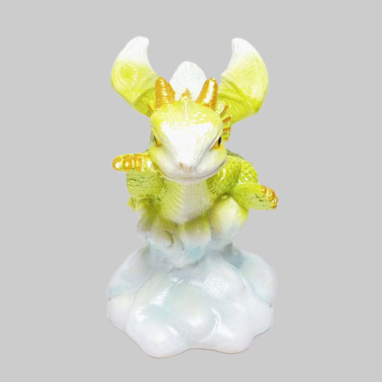 Resin flying dragon baby sphere stand