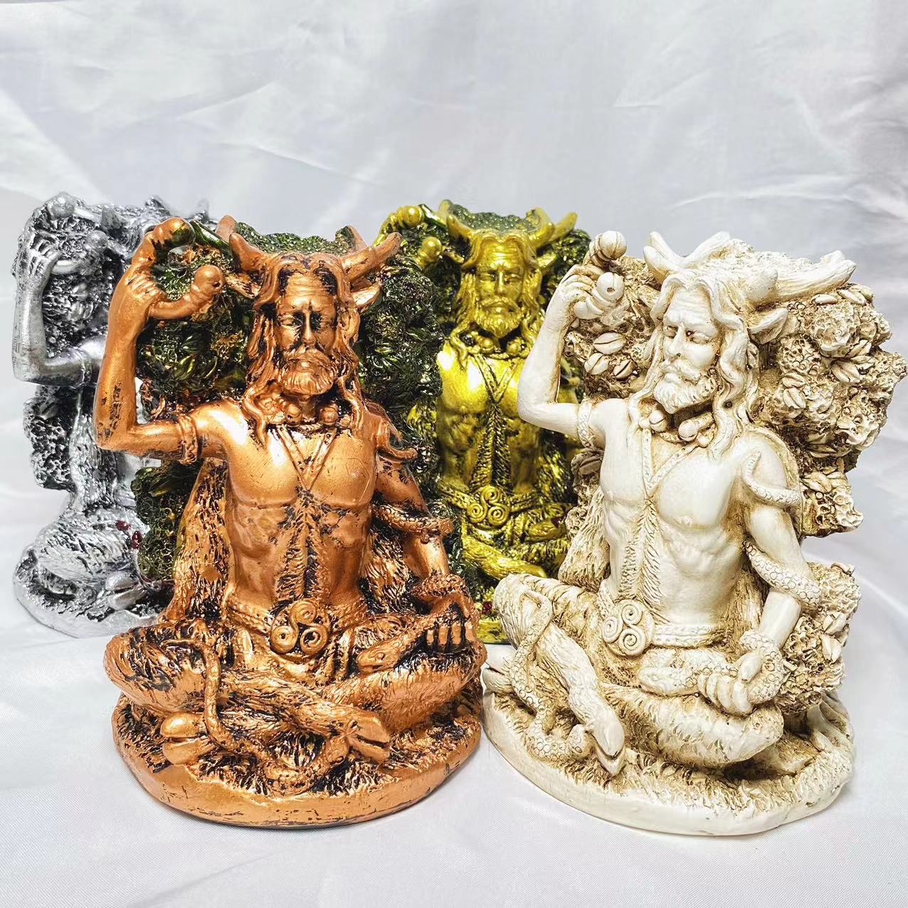 Resin tree man sphere stand