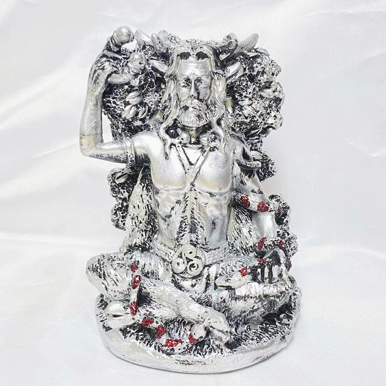 Resin tree man sphere stand