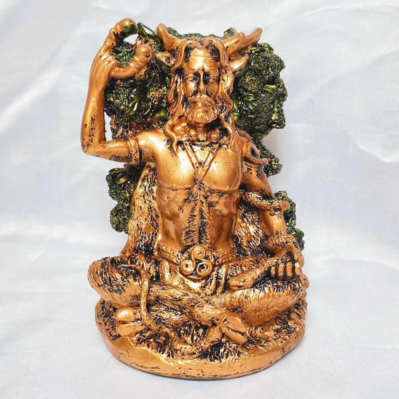 Resin tree man sphere stand