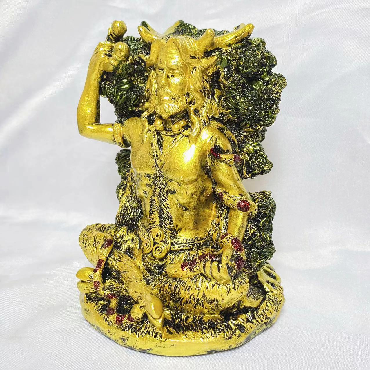 Resin tree man sphere stand